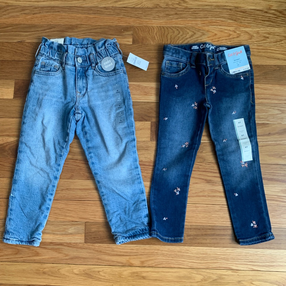 Girls 4T Jean Bundle Gap and Cat & Jack